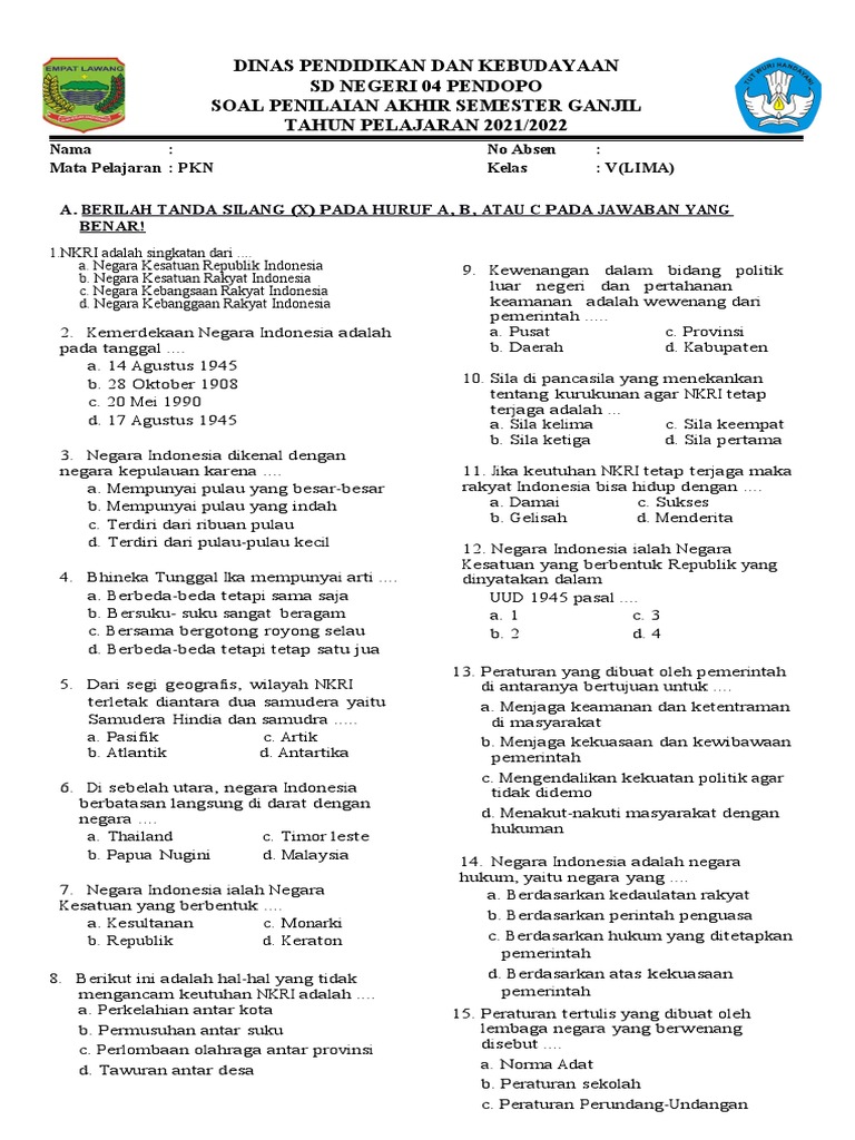 3 Rahasia Soal UAS PKN Kelas 3 SD Semester 2 Kurikulum 2013 yang Jarang Diketahui di 2026 3 Rahasia Soal UAS PKN Kelas 3 SD Semester 2 Kurikulum 2013 yang Jarang Diketahui di 2026