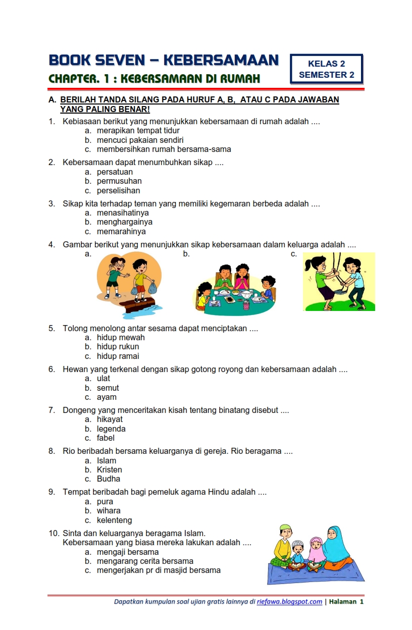 Wajib Tahu 7 Soal Kelas 3 Tema 6 Subtema 2 yang Sering Keluar di Ujian 2026 Wajib Tahu 7 Soal Kelas 3 Tema 6 Subtema 2 yang Sering Keluar di Ujian 2026