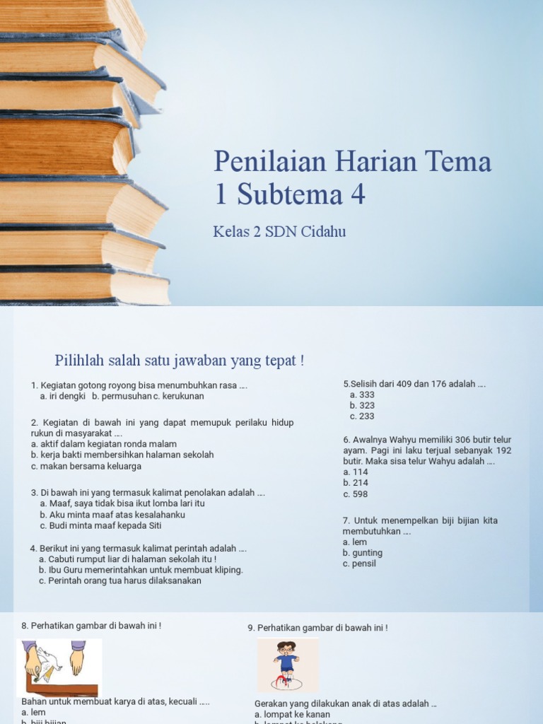 5 Contoh Soal Tema 1 Subtema 4 Kelas 4 yang Wajib Dikuasai Siswa di 2026 5 Contoh Soal Tema 1 Subtema 4 Kelas 4 yang Wajib Dikuasai Siswa di 2026