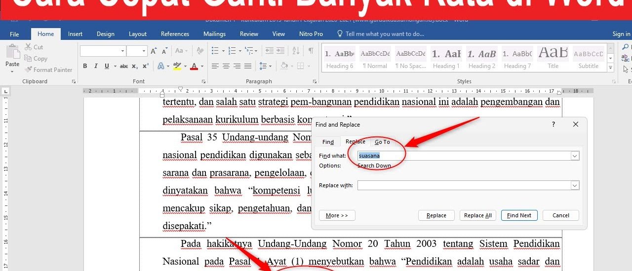Cara Ubah Sekaligus Banyak Kata di Word Ternyata Semudah Ini, Wajib Tahu Triknya
