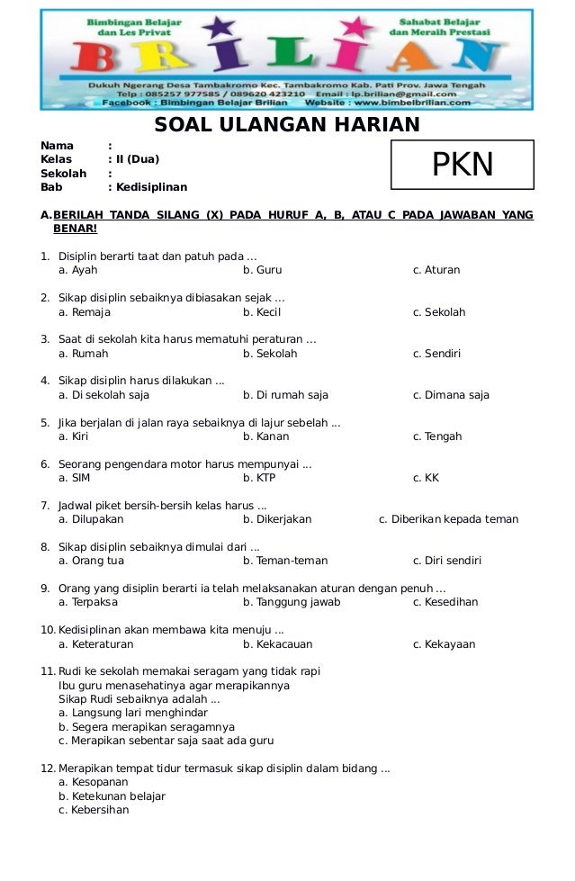 Contoh Soal UAS PKN Kelas 3 SD Semester 2 2026 Lengkap dengan Kunci Jawaban Ternyata Mudah Contoh Soal UAS PKN Kelas 3 SD Semester 2 2026 Lengkap dengan Kunci Jawaban Ternyata Mudah