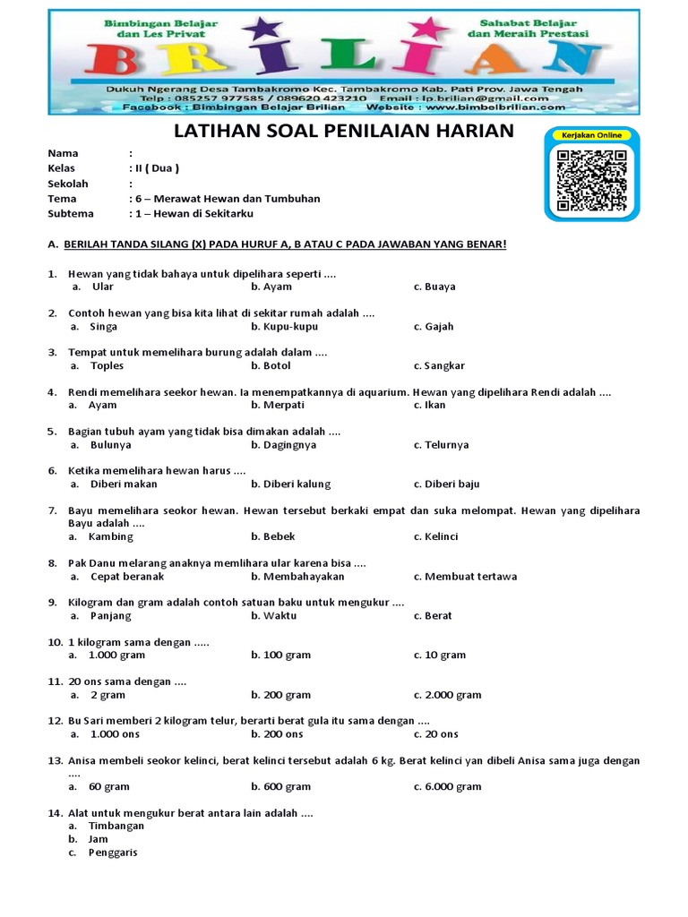 Terbukti 5 Cara Kuasai contoh soal kelas 2 tema 6 subtema 1 revisi 2018 Sebelum Ujian Terbukti 5 Cara Kuasai contoh soal kelas 2 tema 6 subtema 1 revisi 2018 Sebelum Ujian