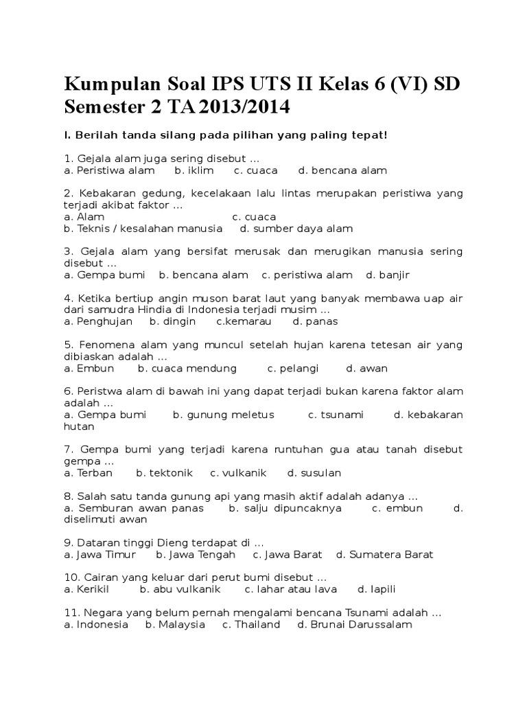 7 Rahasia Contoh Soal IPS Kelas 6 SD Semester 2 yang Wajib Kamu Kuasai Sebelum Ujian! 7 Rahasia Contoh Soal IPS Kelas 6 SD Semester 2 yang Wajib Kamu Kuasai Sebelum Ujian!