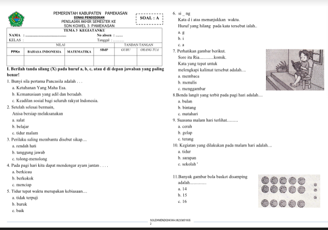 Terungkap! Contoh Soal Tematik Tema 3 Kelas 1 SD yang Riset Medsos Jadi Sumber Berita