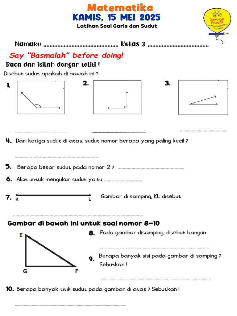 Rahasia Cepat Jawab Soal Sudut Kelas 3 SD Semester 2 Agar Nilai Matematika Langsung Melonjak Rahasia Cepat Jawab Soal Sudut Kelas 3 SD Semester 2 Agar Nilai Matematika Langsung Melonjak
