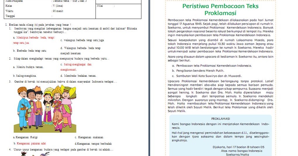 Rahasia Skor Sempurna Kerjakan Soal Subtema 3 Tema 7 Kelas 5 Sebelum Ujian Datang