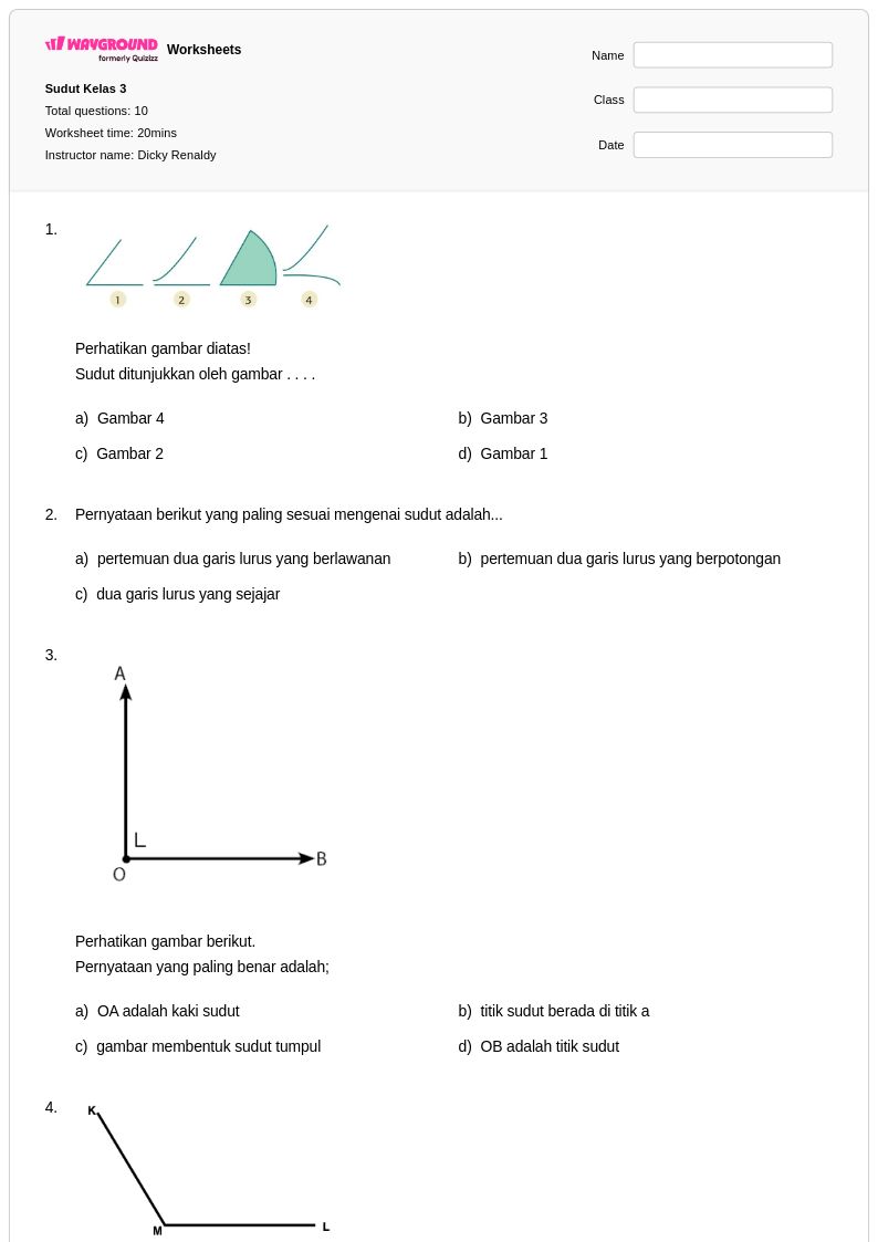 Ternyata Ini Rahasia Cara Cepat Menjawab Soal Sudut untuk Kelas 3 SD yang Benar