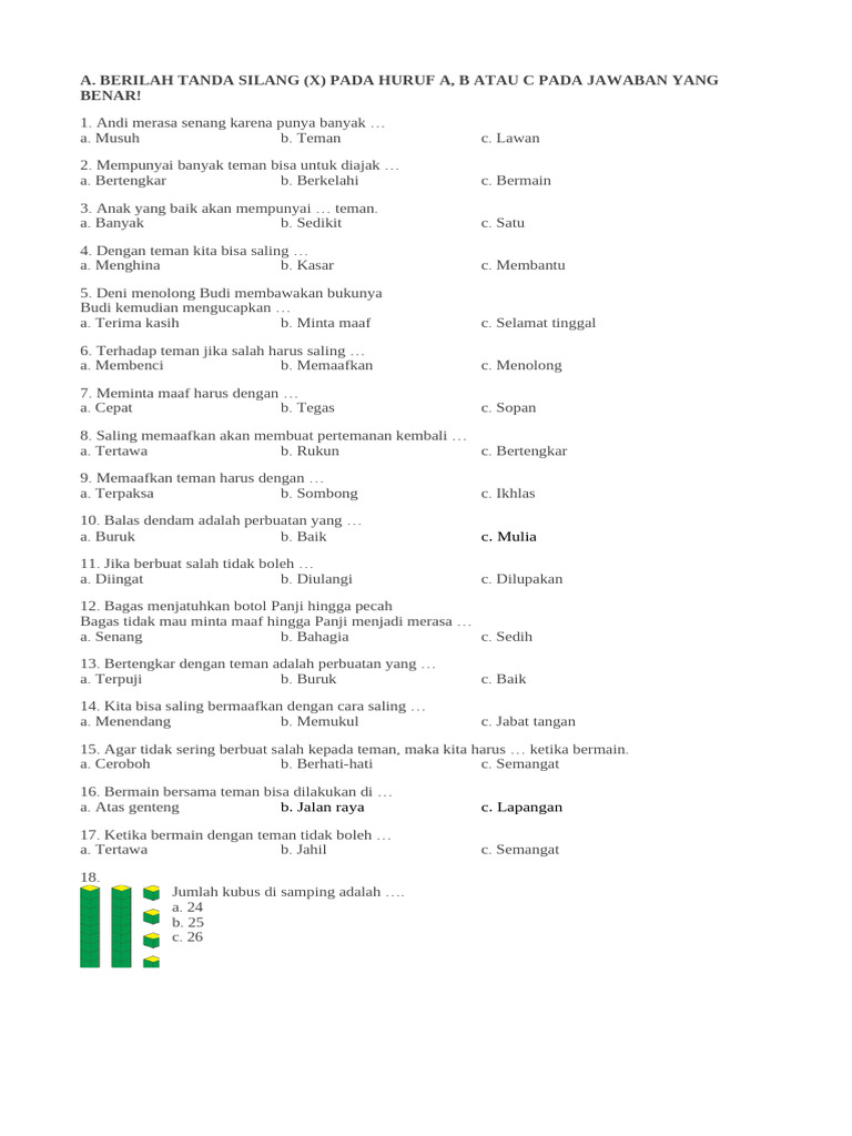 Wajib Tahu Kumpulan Soal Bahasa Indonesia Tema 5 Kelas 1 Terbaru Agar Anak Makin Pintar Wajib Tahu Kumpulan Soal Bahasa Indonesia Tema 5 Kelas 1 Terbaru Agar Anak Makin Pintar